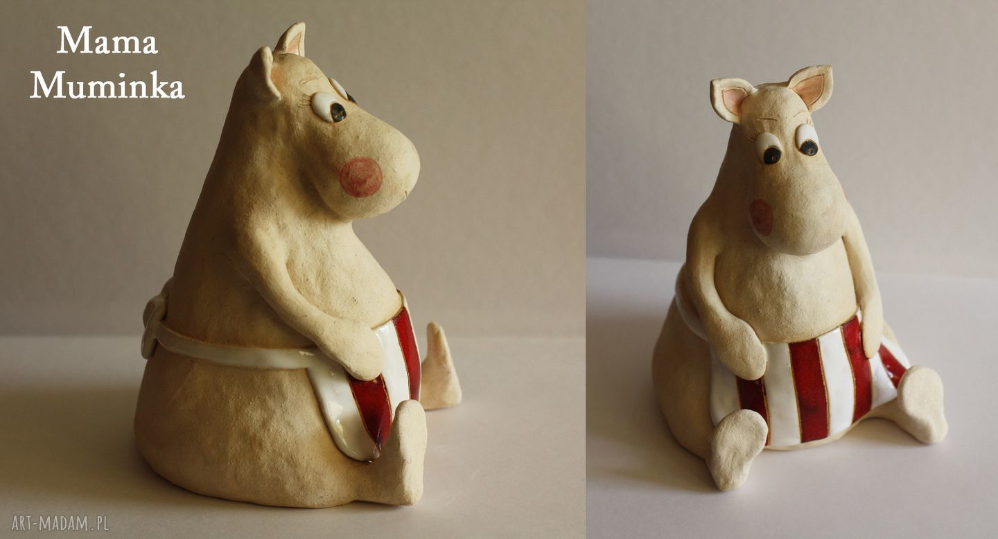 Mama Muminka - ręcznie robiona figurka ceramiczna ok. 22 cm