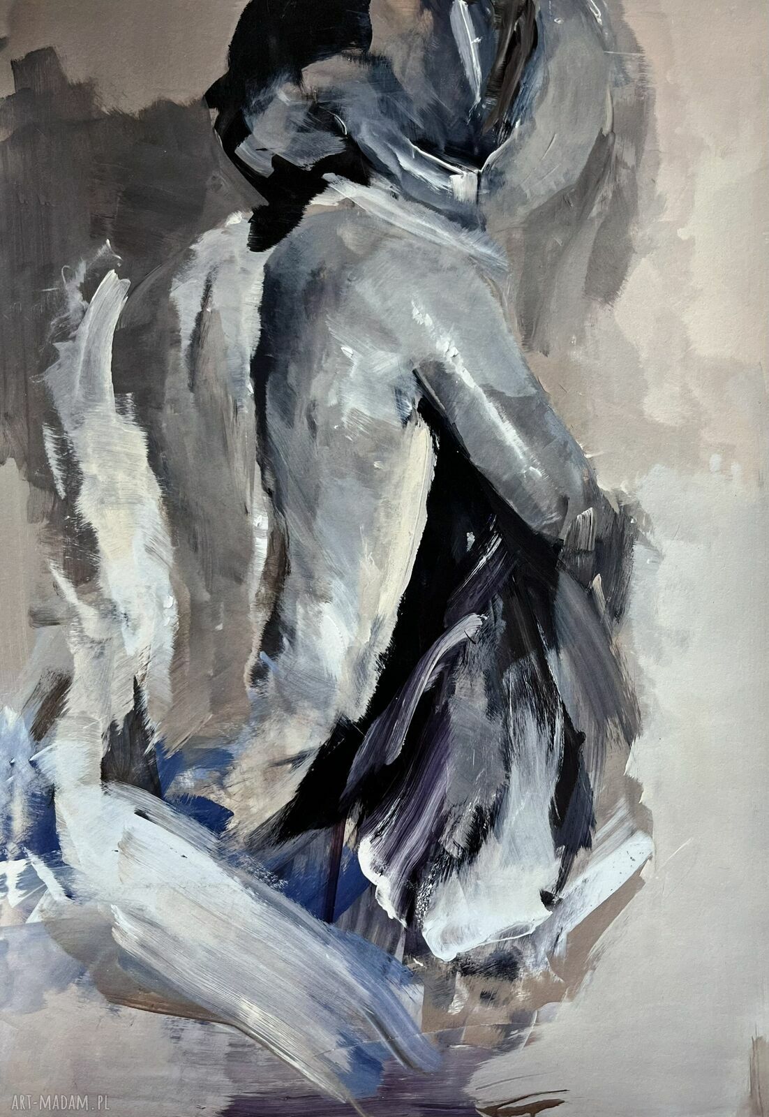 Man Woman - autorska grafika 100x70 cm do salonu i sypialni