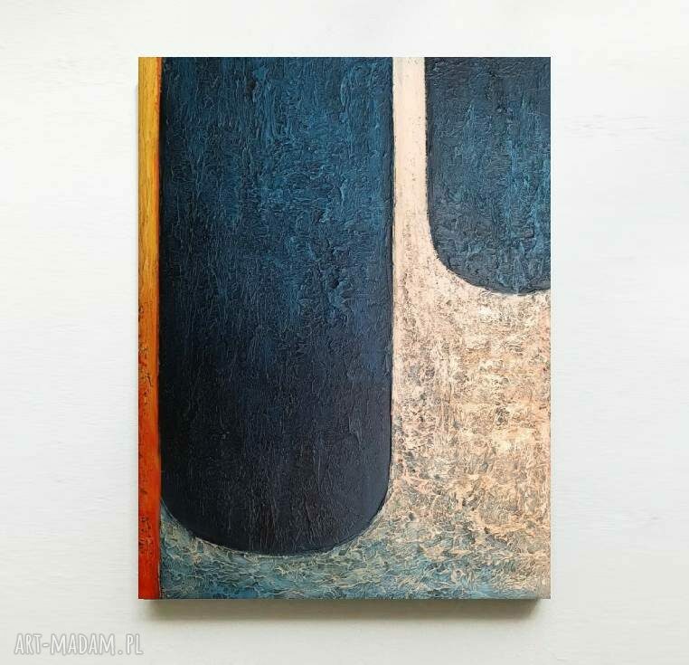 MANCHAS DE MAR - wielkoformatowy obraz abstrakcyjny art&texture 80x170 cm