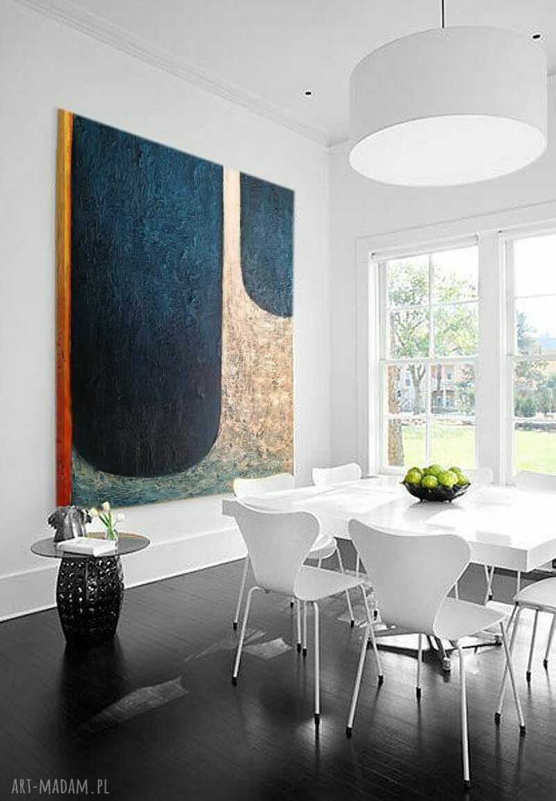 MANCHAS DE MAR - wielkoformatowy obraz abstrakcyjny art&texture 80x170 cm