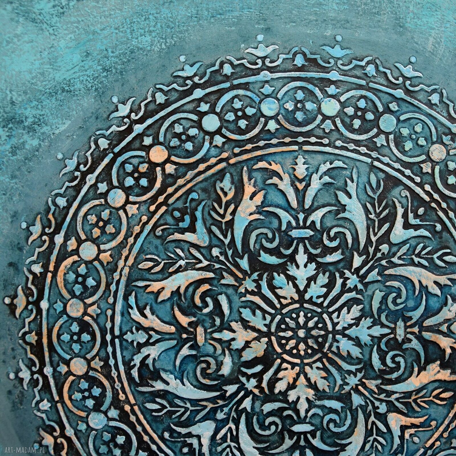 Mandala 41 - ręcznie malowany obraz 3D do salonu