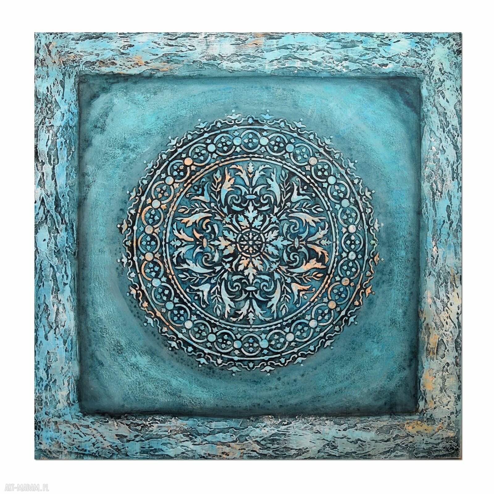 Mandala 41 - ręcznie malowany obraz 3D do salonu