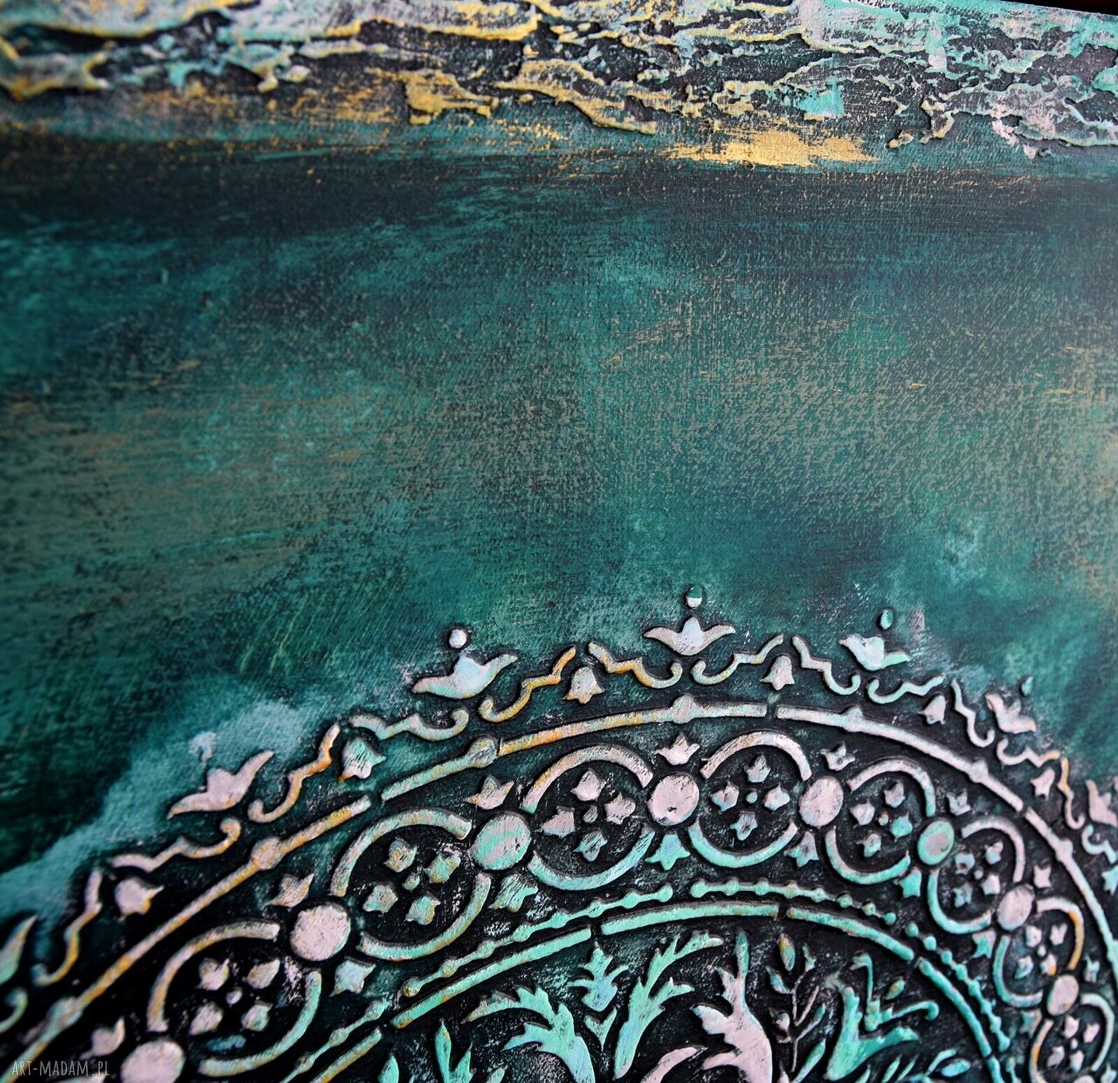 Mandala 42 - ręcznie malowany obraz 3D 60x80 cm do salonu