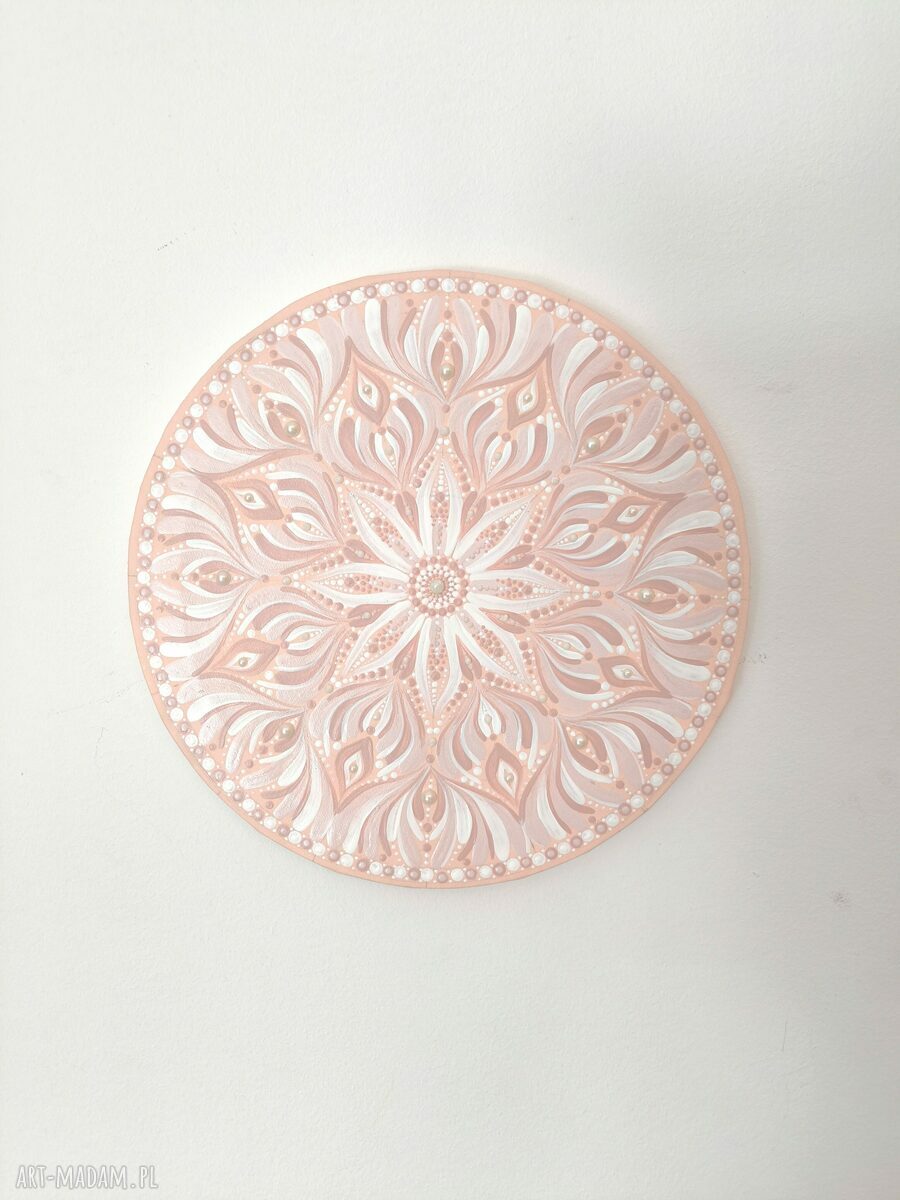 Mandala ręcznie malowana z intencją - średnica 30 cm