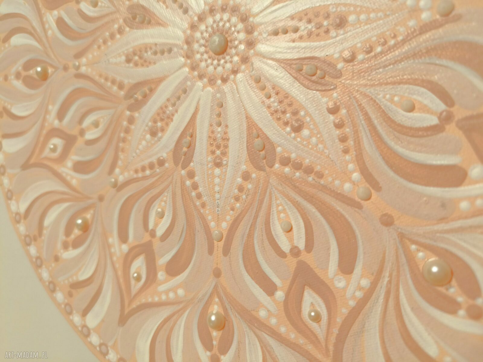 Mandala ręcznie malowana z intencją - średnica 30 cm