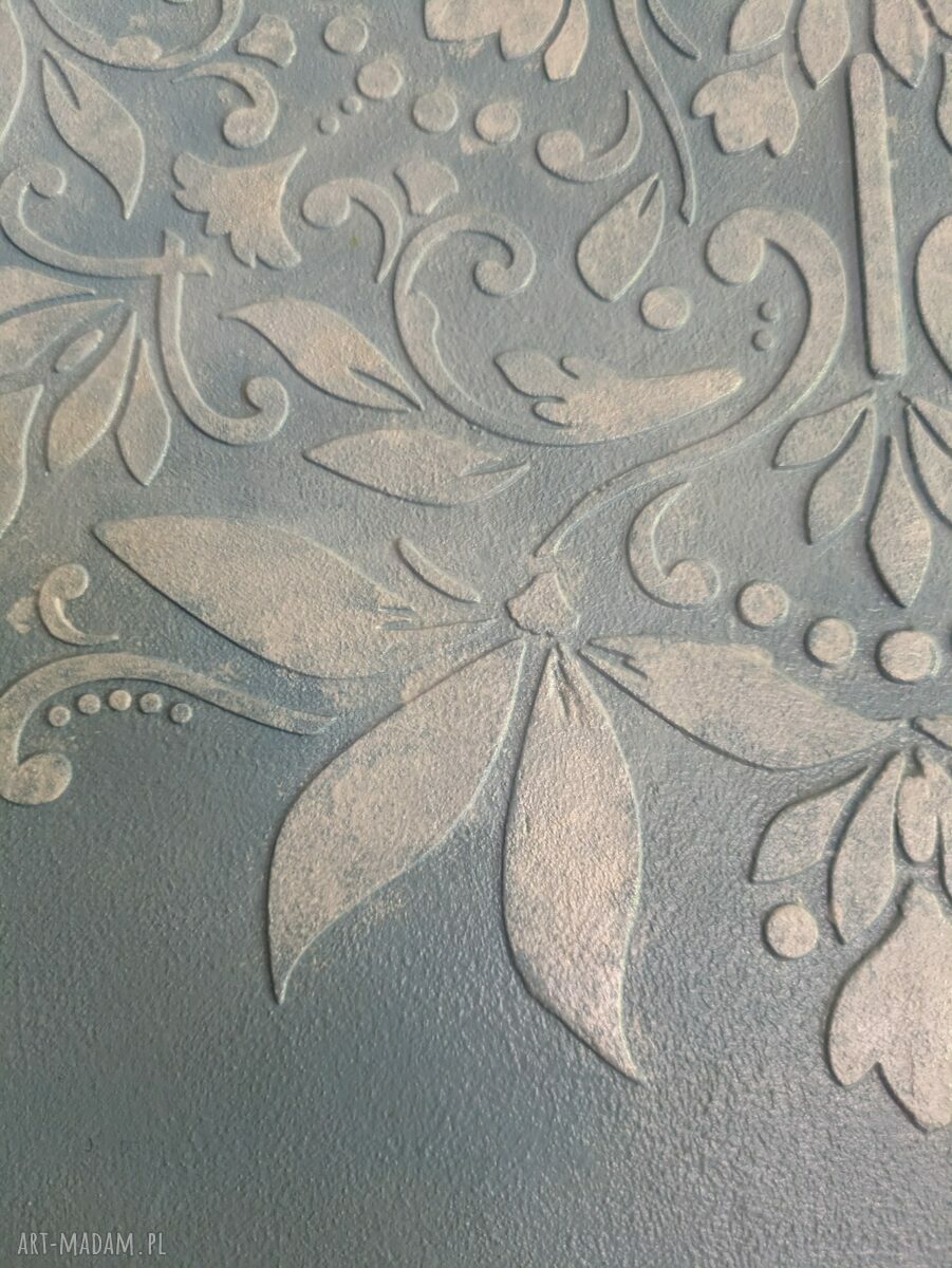 Mandala strukturalna 50x60 cm - ręcznie malowany obraz akrylowy z delikatnym efektem 3D