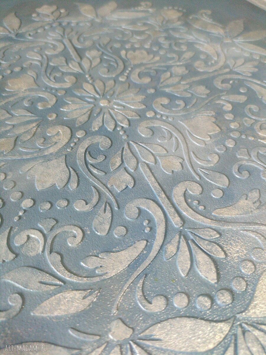 Mandala strukturalna 50x60 cm - ręcznie malowany obraz akrylowy z delikatnym efektem 3D