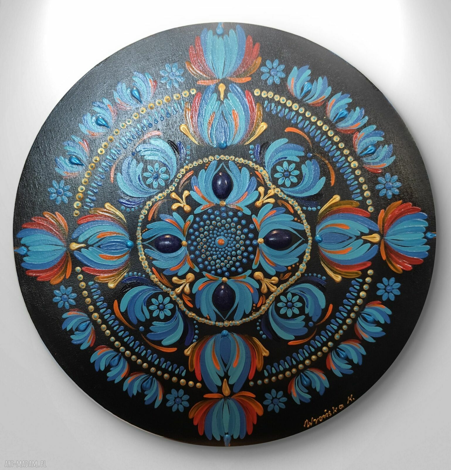 Mandala z lapis lazuli 40 cm