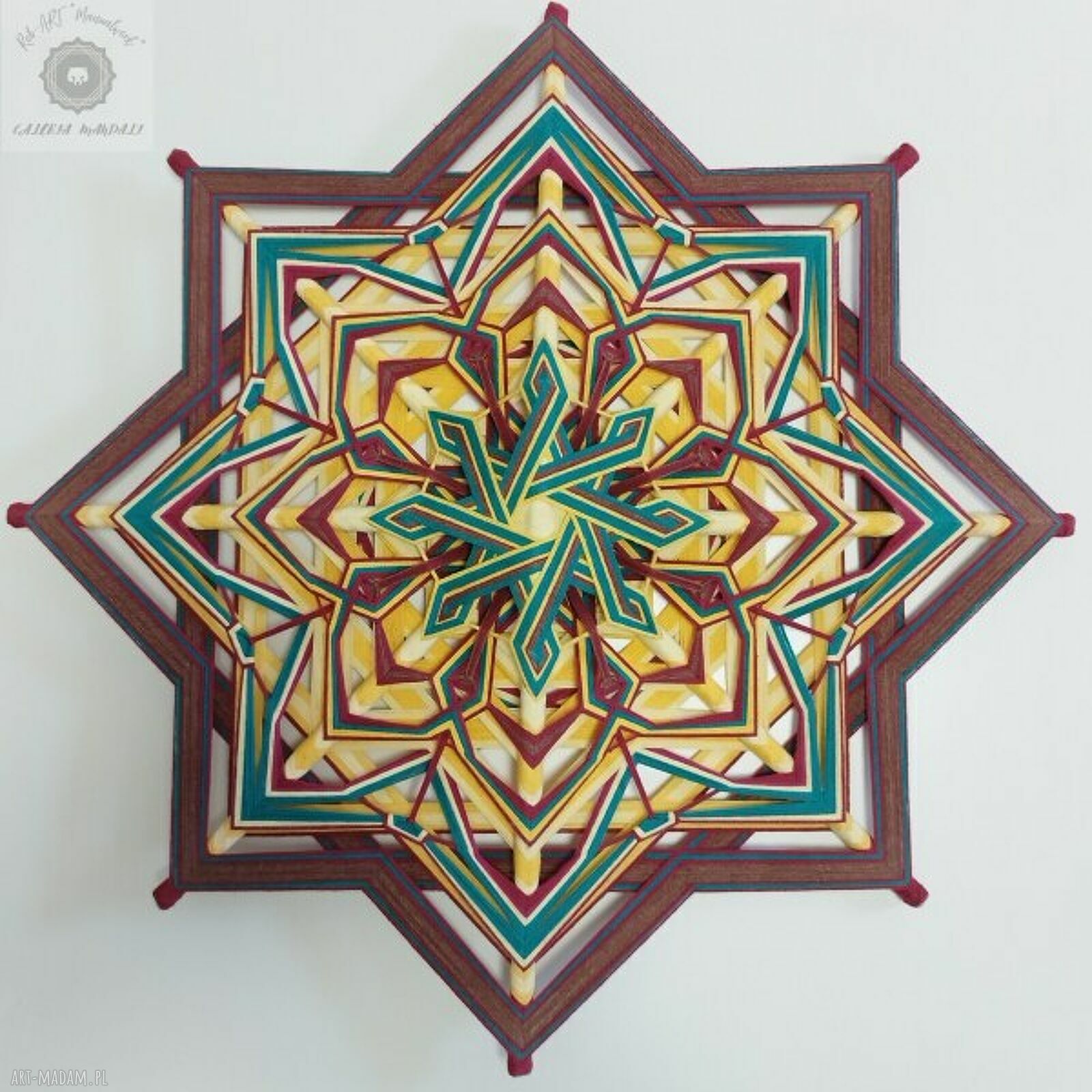 Mandala Żywioły - Drzewa i Ziemi "Obfitość" 50x50 cm