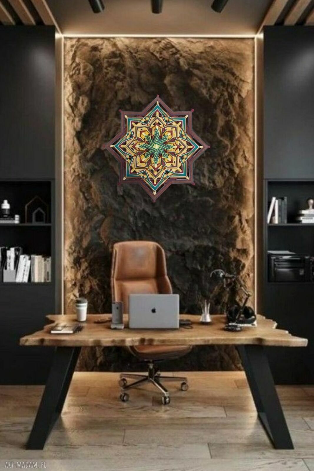 Mandala Żywioły - Drzewa i Ziemi "Obfitość" (50x50 cm)