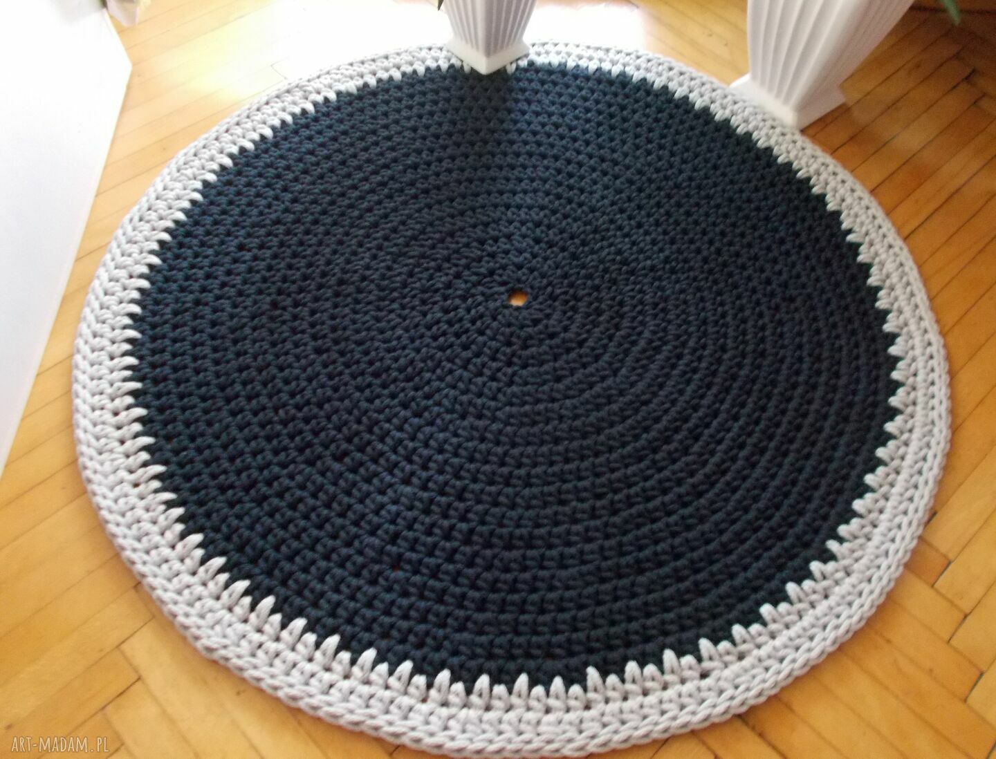 Dywan Marcus z sznurka bawełnianego - dwustronny dywan 100 cm