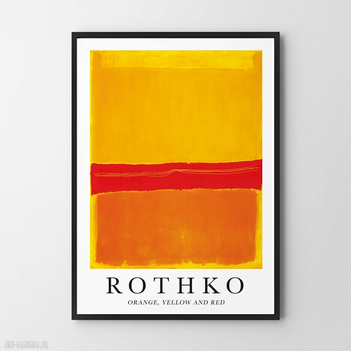 Plakat Mark Rothko 'Yellow Red Orange' - format 61x91 cm