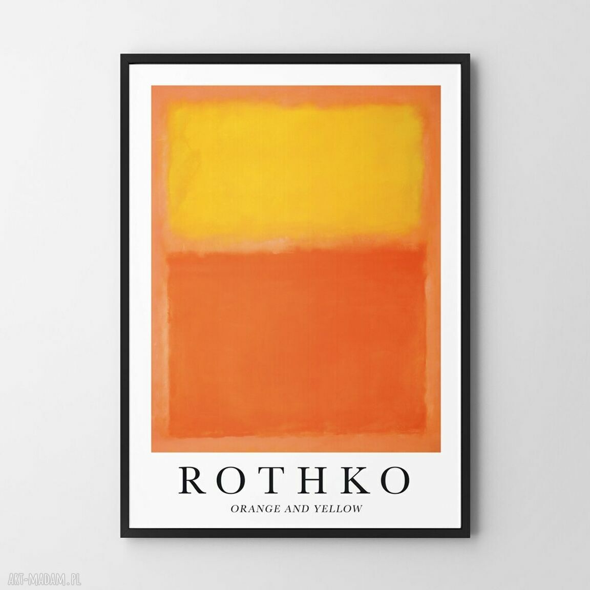 Plakat Mark Rothko Orange and Yellow 50x70 cm - pomarańcz i żółty