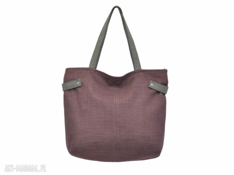0022 fioletowa torba damska worek xxl zakupy peacock markowe