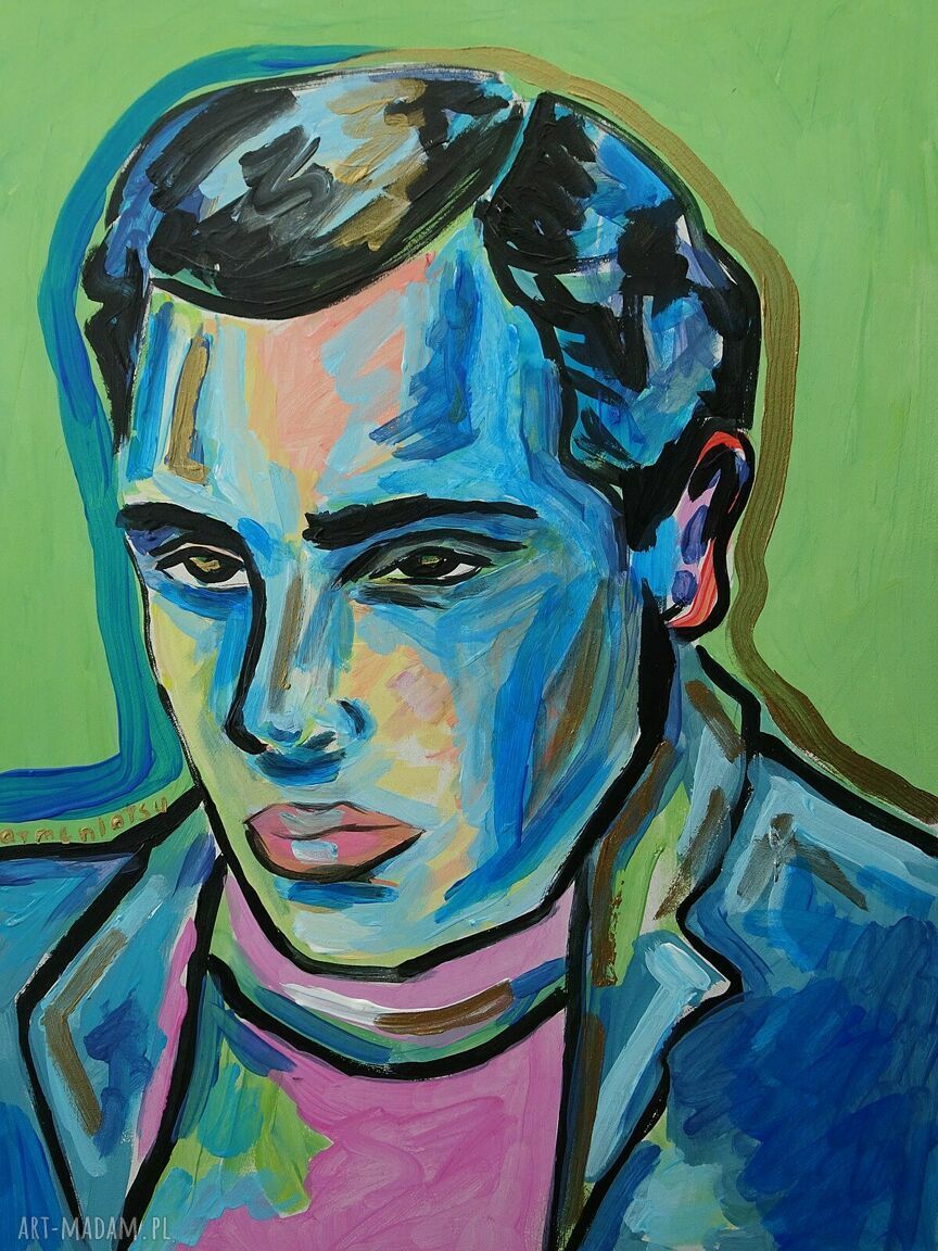 Obraz Marlon Brando - Old Cinema Star - do salonu
