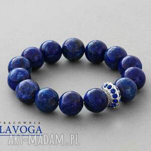 marble with crystal bead in cobalt