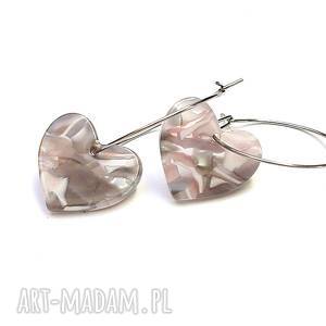 alloys collection marble - heart kolczyki ki ka pracownia