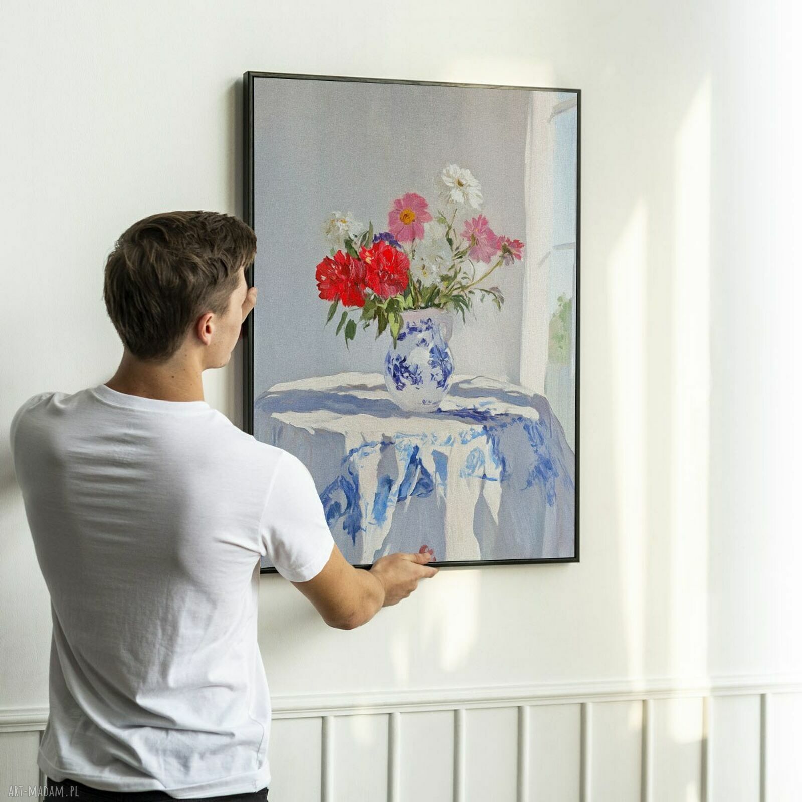 Plakat Martwa natura 50x70 cm - pastelowy, modny akcent do salonu