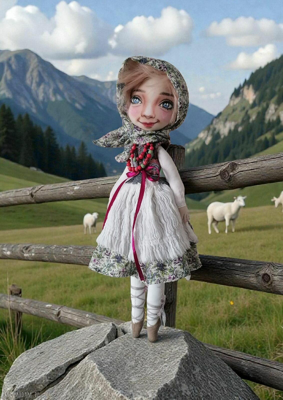 Marylka Góralka e-piet - artystyczna lalka kolekcjonerska 40 cm