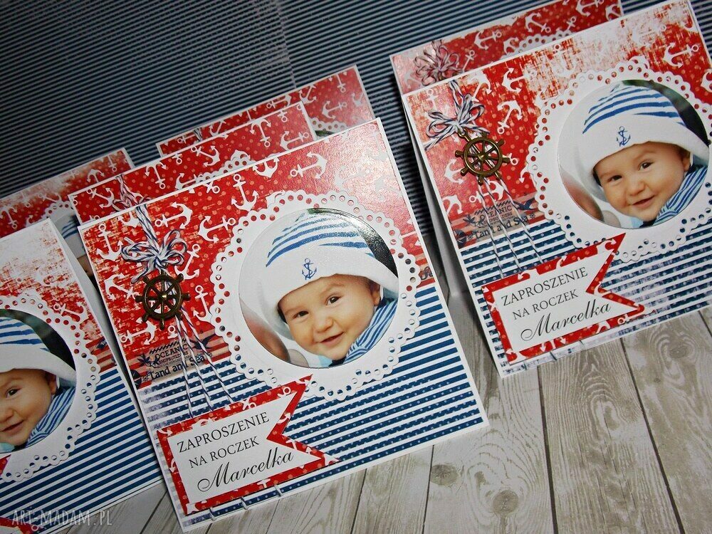 Marynarskie zaproszenia na każdą dziecięcą okazję