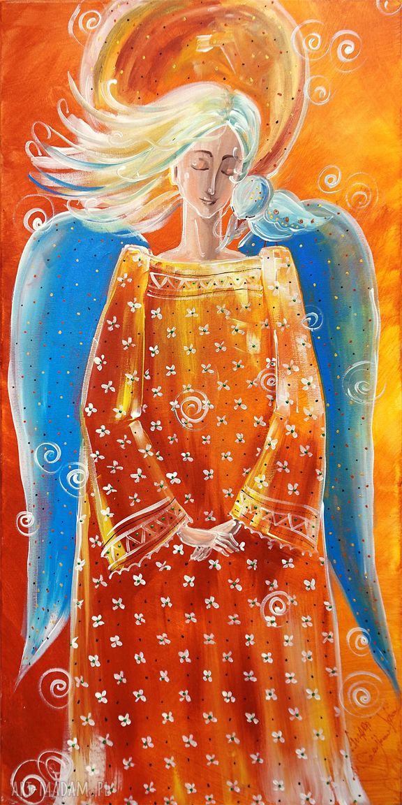 Anioł marzeń - obraz na płótnie canvas 30 x 60 cm