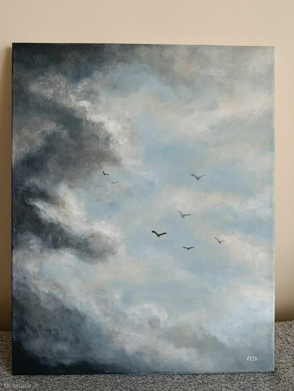 Marzenia - obraz akrylowy 50x40 cm z niebem i chmurami