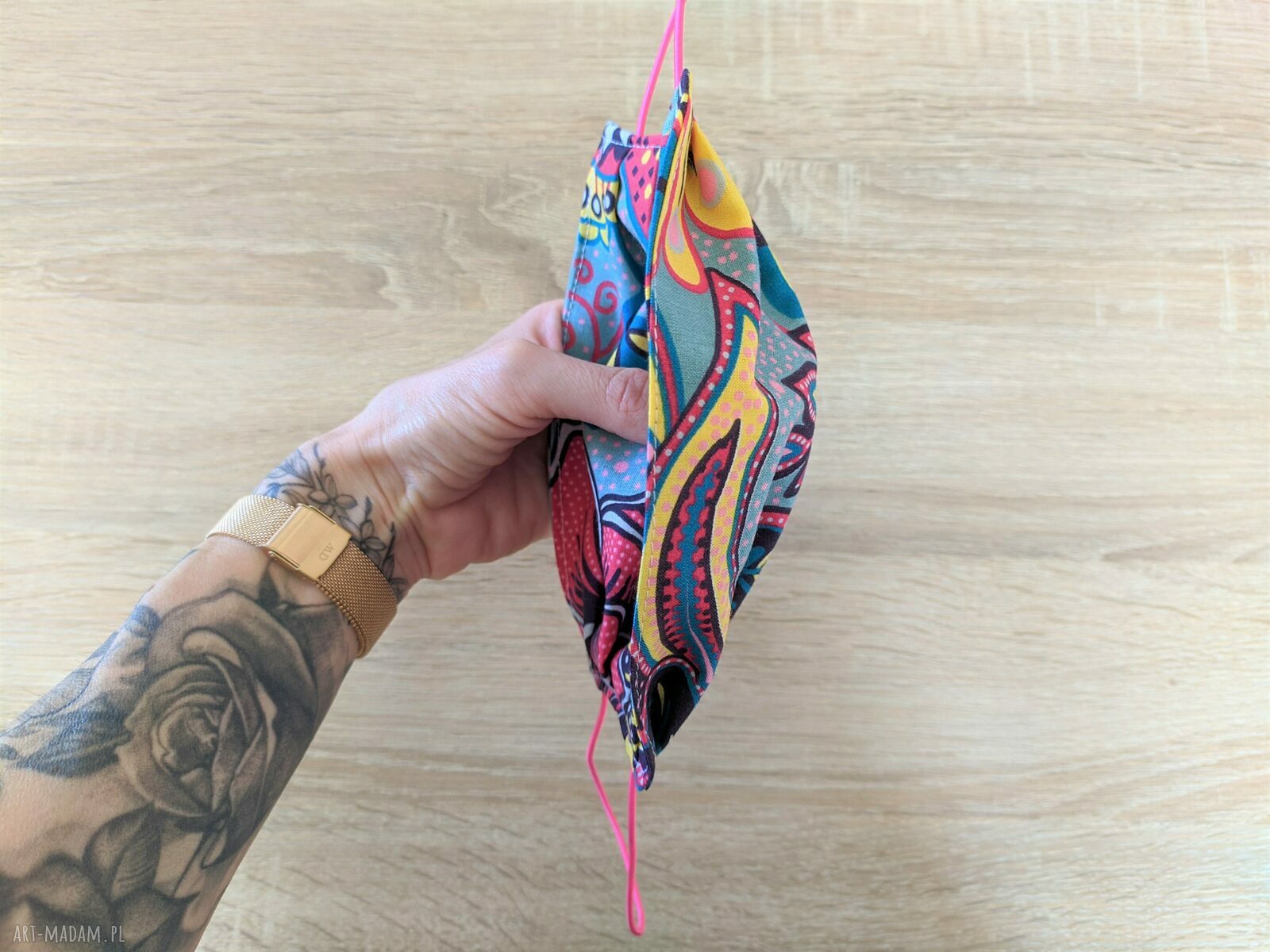 maseczka: Maseczka bawełniana na twarz Hand Made