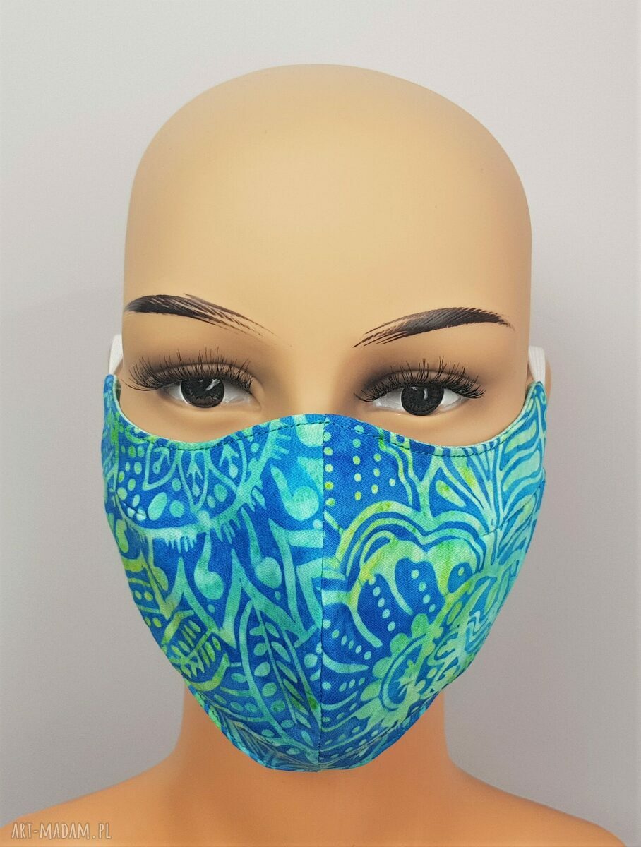 Dwustronna maseczka Organic Batik PRZEDSPRZEDAŻ