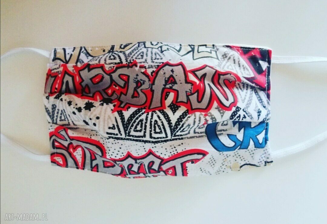 Maseczka ochronna 3-warstwowa, maska wielorazowa, wzory
