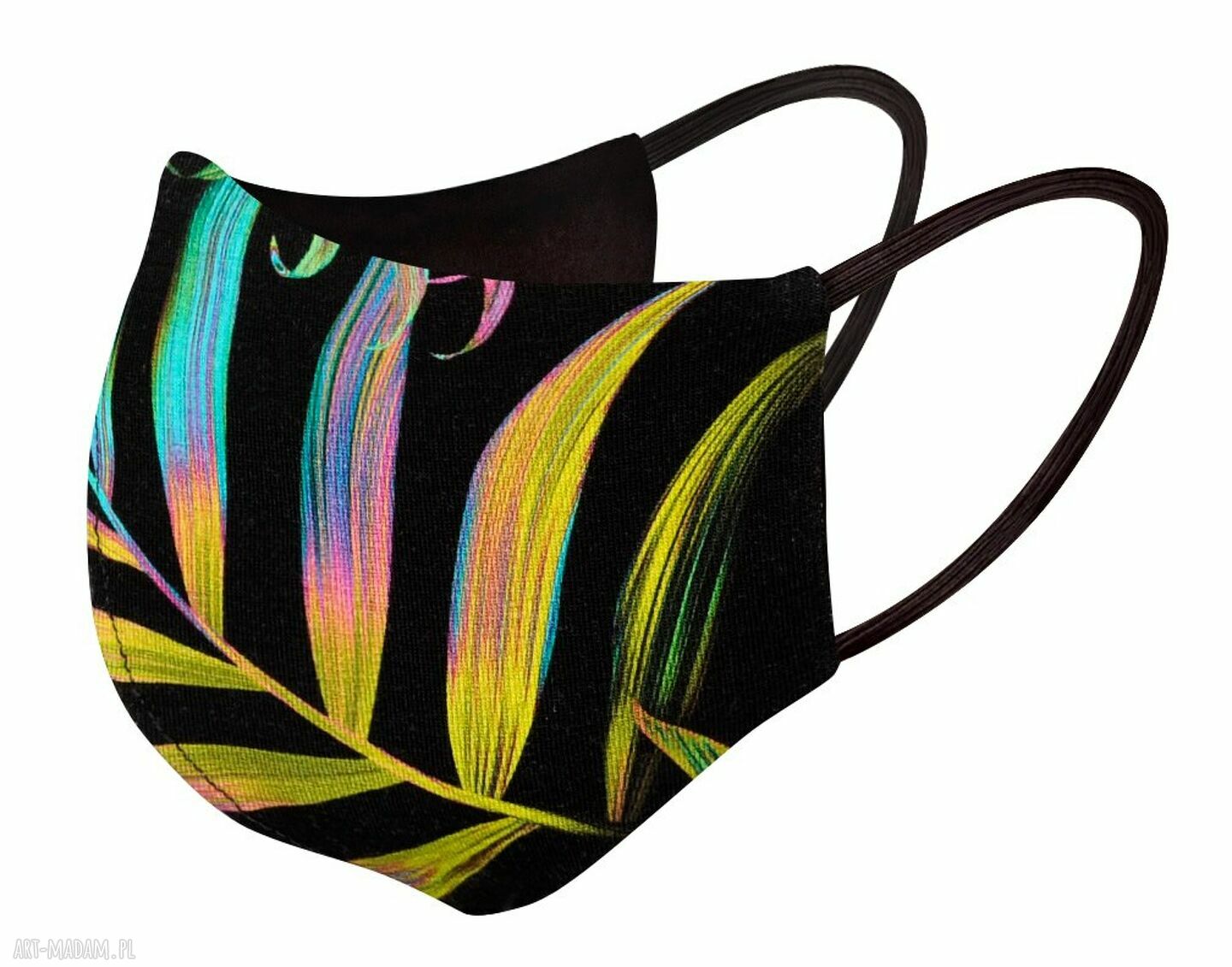 Maseczka profilowana twarz kolorowa damska męska wielorazowa