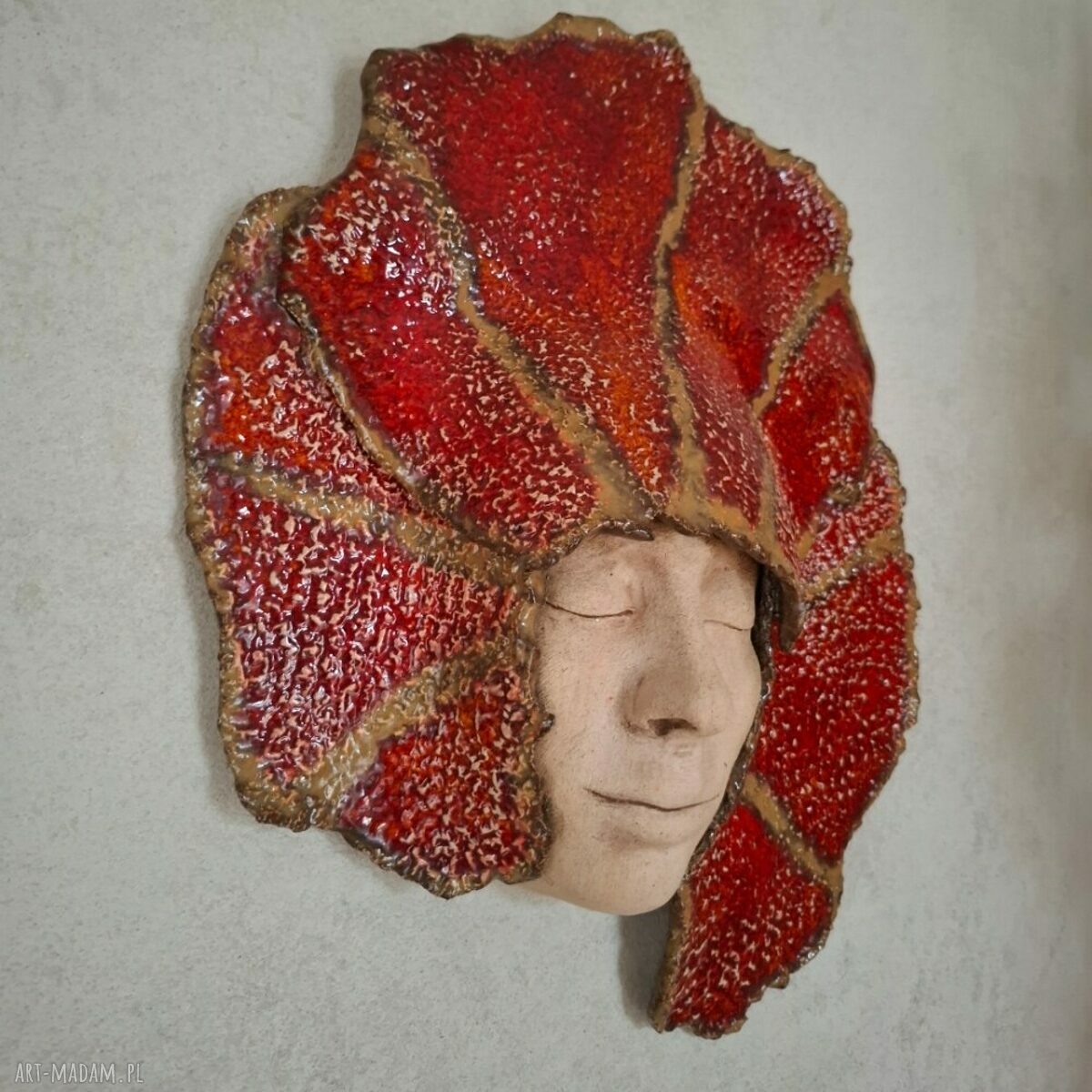 Maska ceramiczna - Ognista