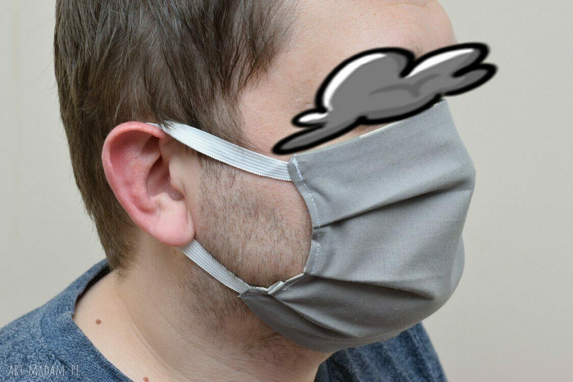 Maska maseczka ochronna kosmetyczna bawełniana streetwear maska męska dziecięca damska liliowa