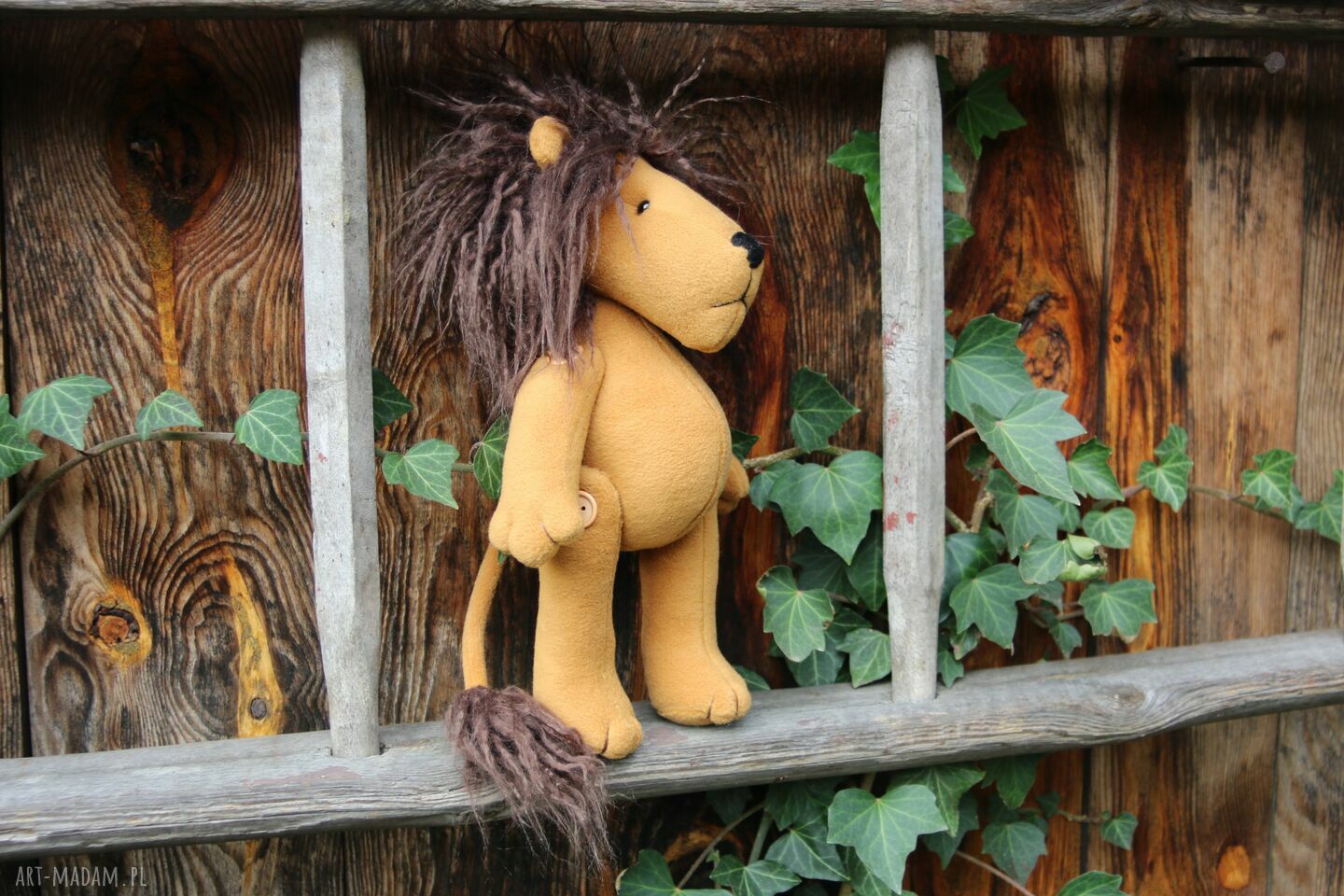 Lew maskotka handmade Margi STUDIO - ok. 35 cm