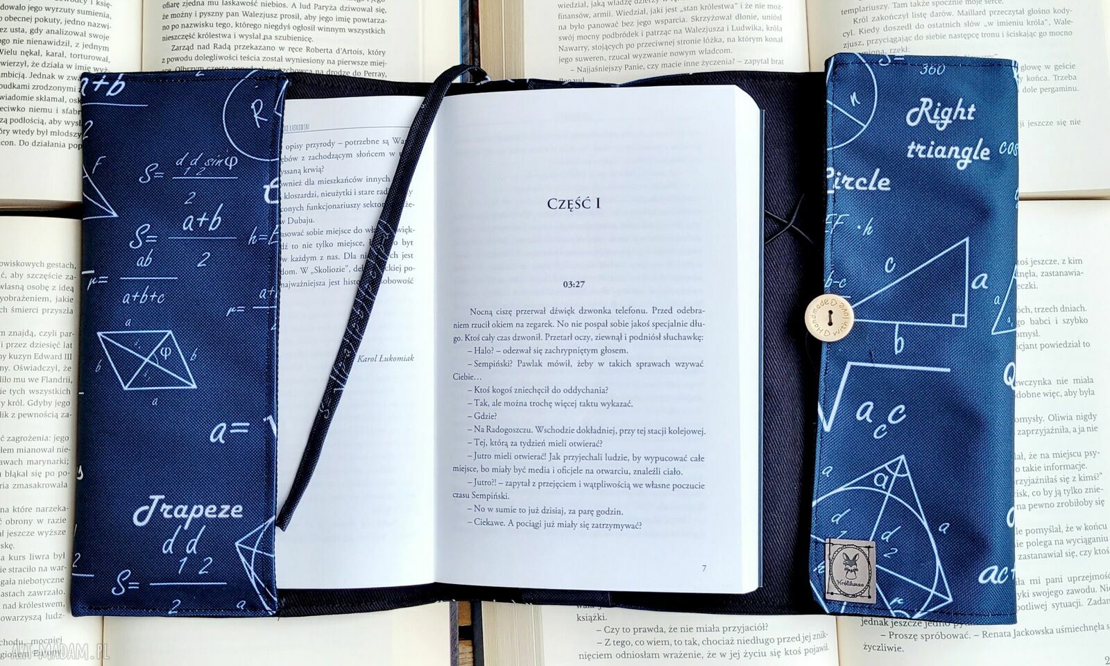 Wodoodporne etui na książkę lub notes wzory