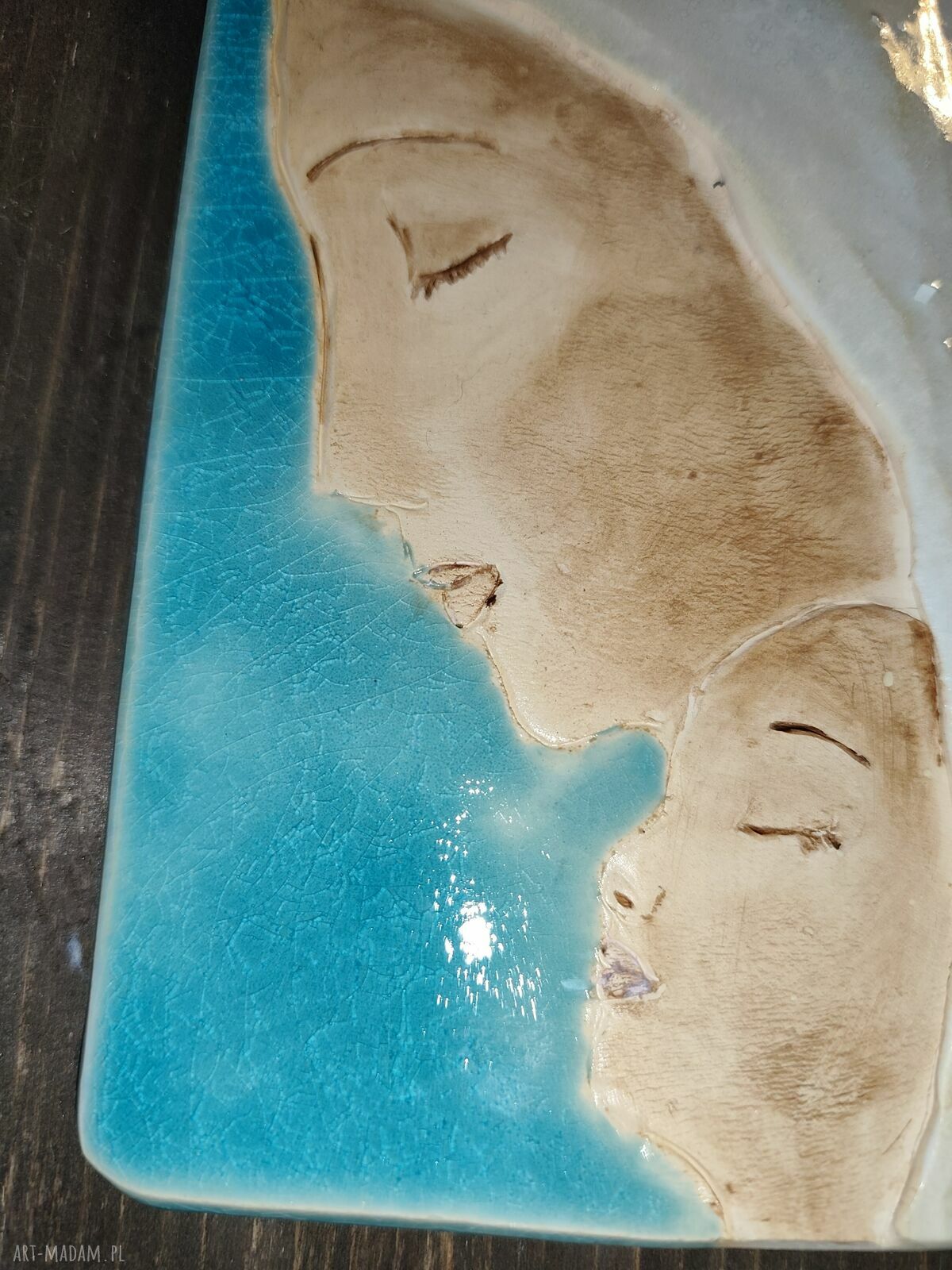 Matka z Dzieciątkiem - ceramiczny obrazek Wolna Chwila