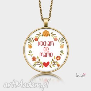 medalion okrągły kocham cię mamo laluv