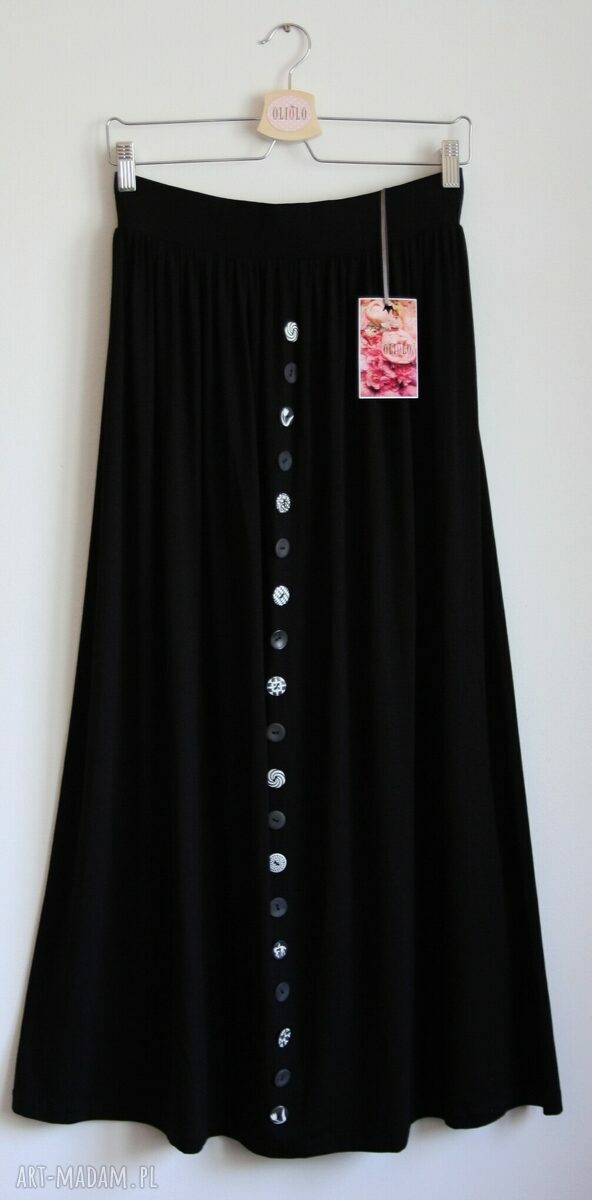 Spódnica maxi czarna - oversize - oliolo - sale!!!