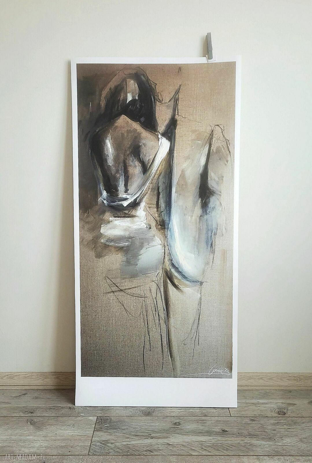 Me You - ręcznie wykonany obraz 120x60 cm do salonu i sypialni