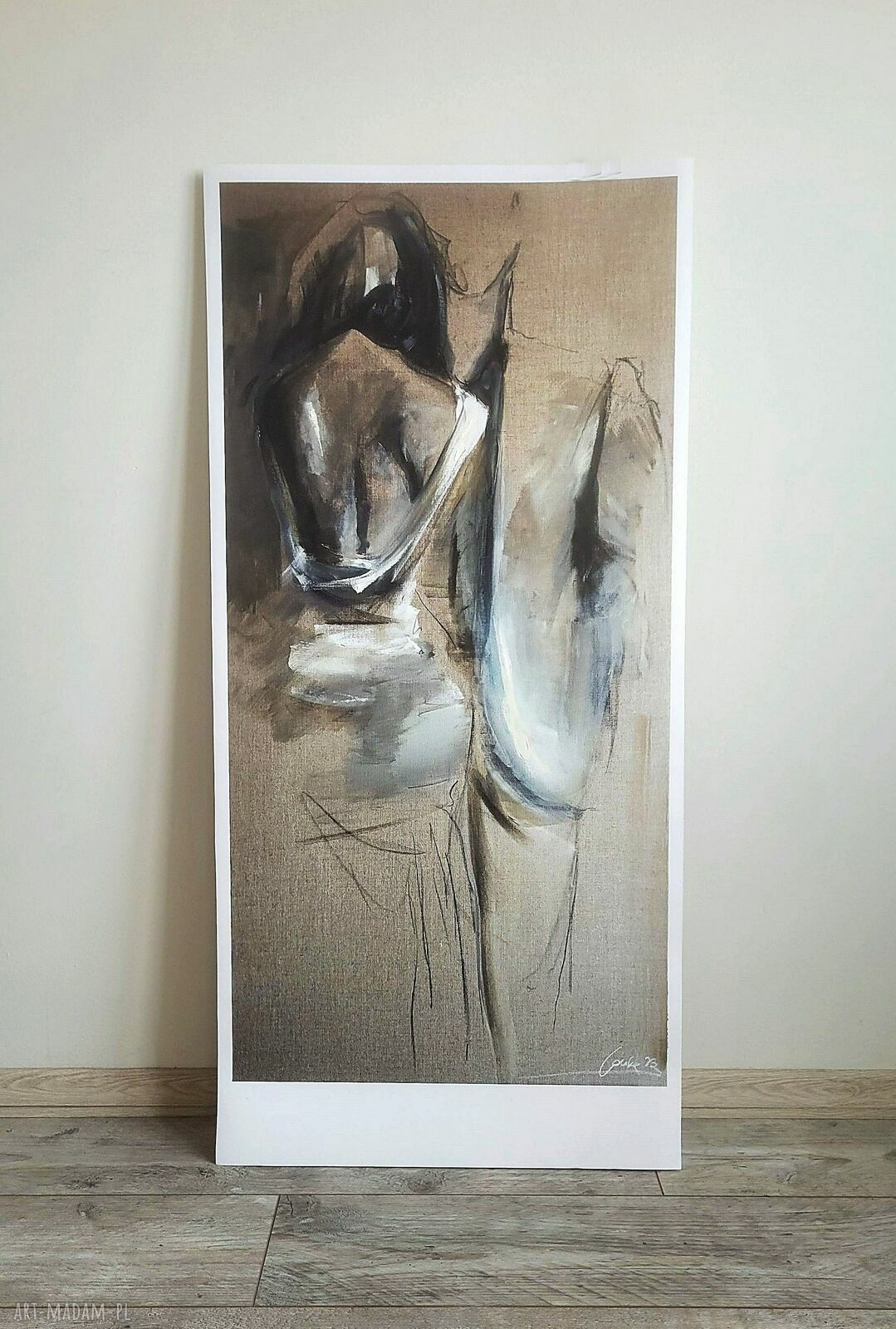 Me You - ręcznie wykonany obraz 120x60 cm do salonu i sypialni