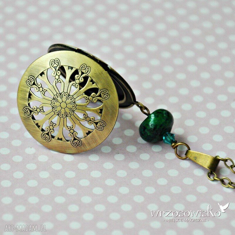 Sekretnik z chryzokolą hand made