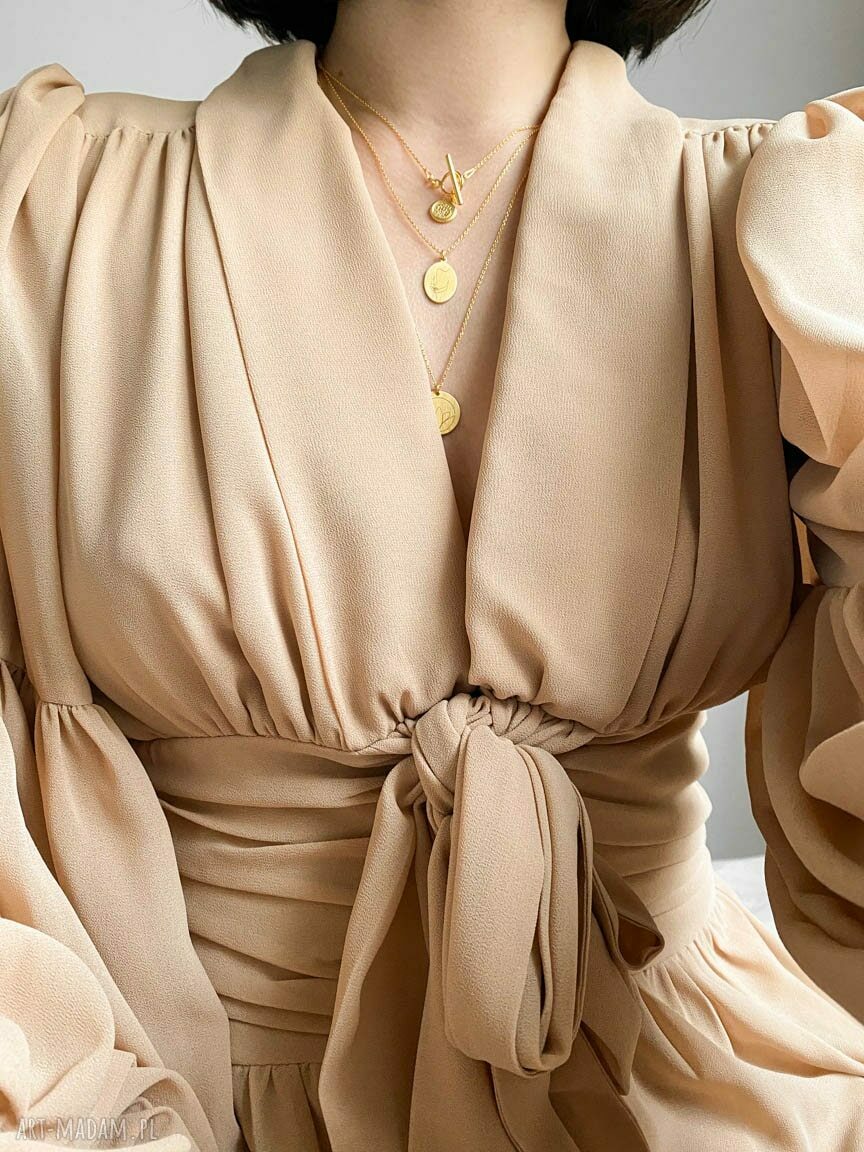 naszyjniki: Medalion z różowego złota Face N°8 hand made