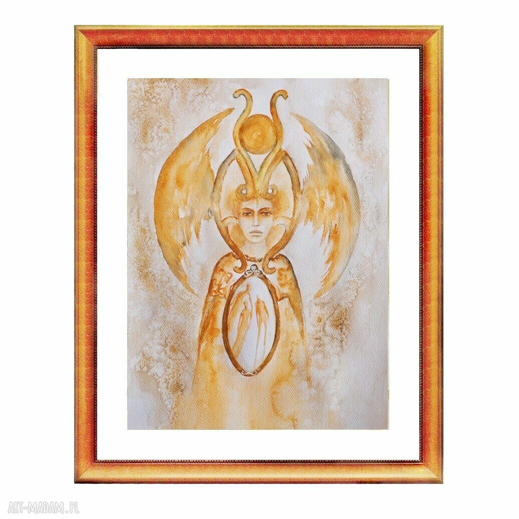 Medium - oryginalny obraz akwarelowy surrealizm (30/40 cm), sygnowany, bez oprawy