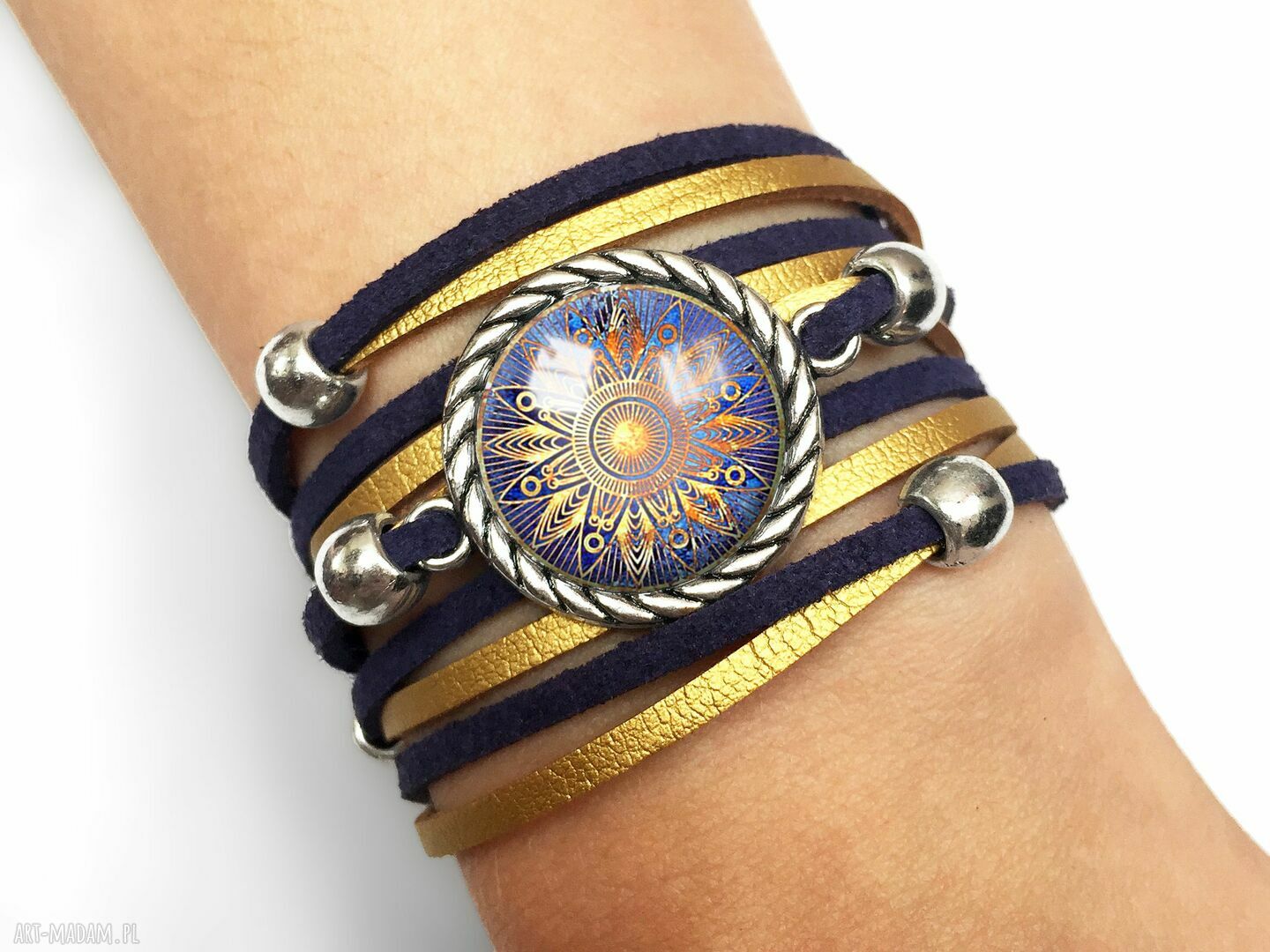 Bransoletka orientalne sŁoŃce mandala medytacja