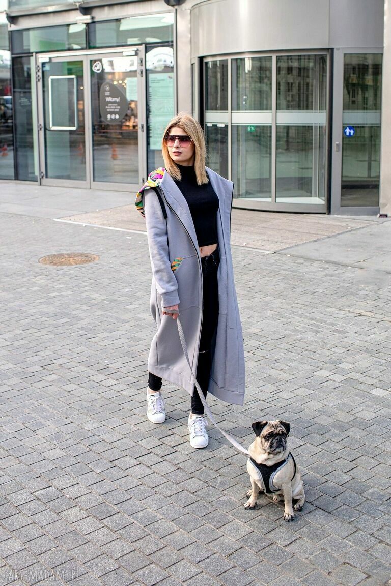 Mega długa bluza Dubaj z kapturem