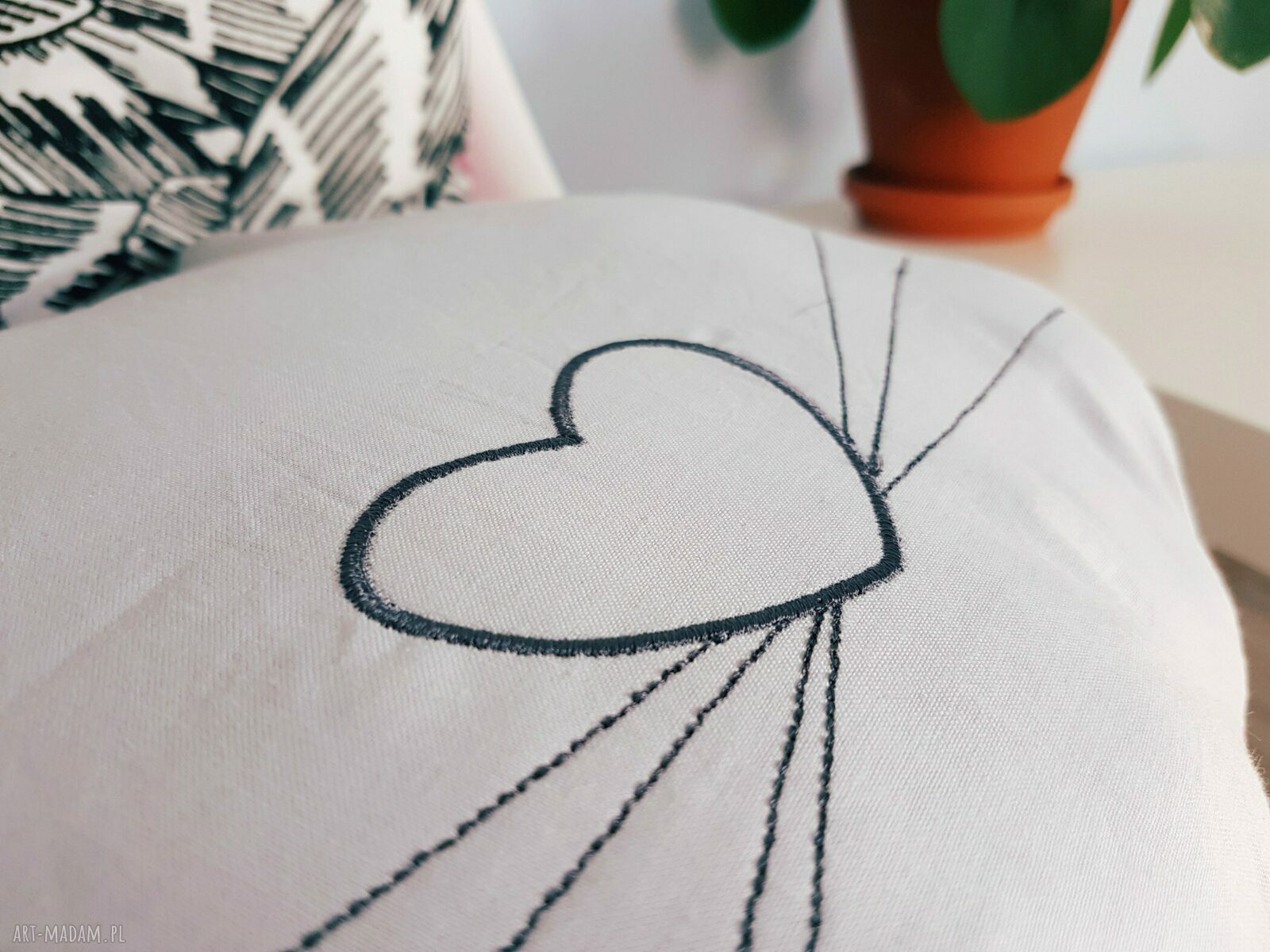 podusia dwustronna kocia główka HandMade