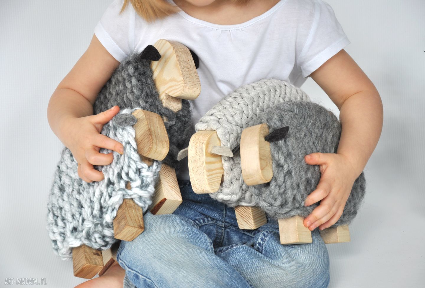 Merino - australijska owieczka mała Oldtree - dekoracja wielkanocna handmade