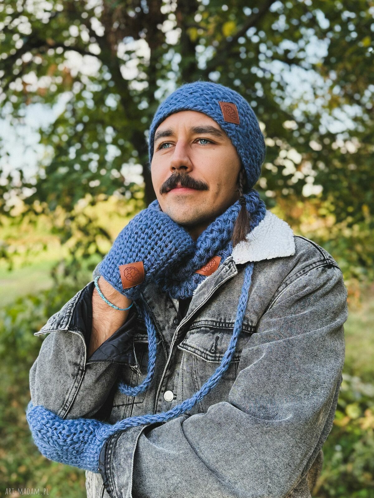 Męska czapka Merino Explorer w ciemnym granacie