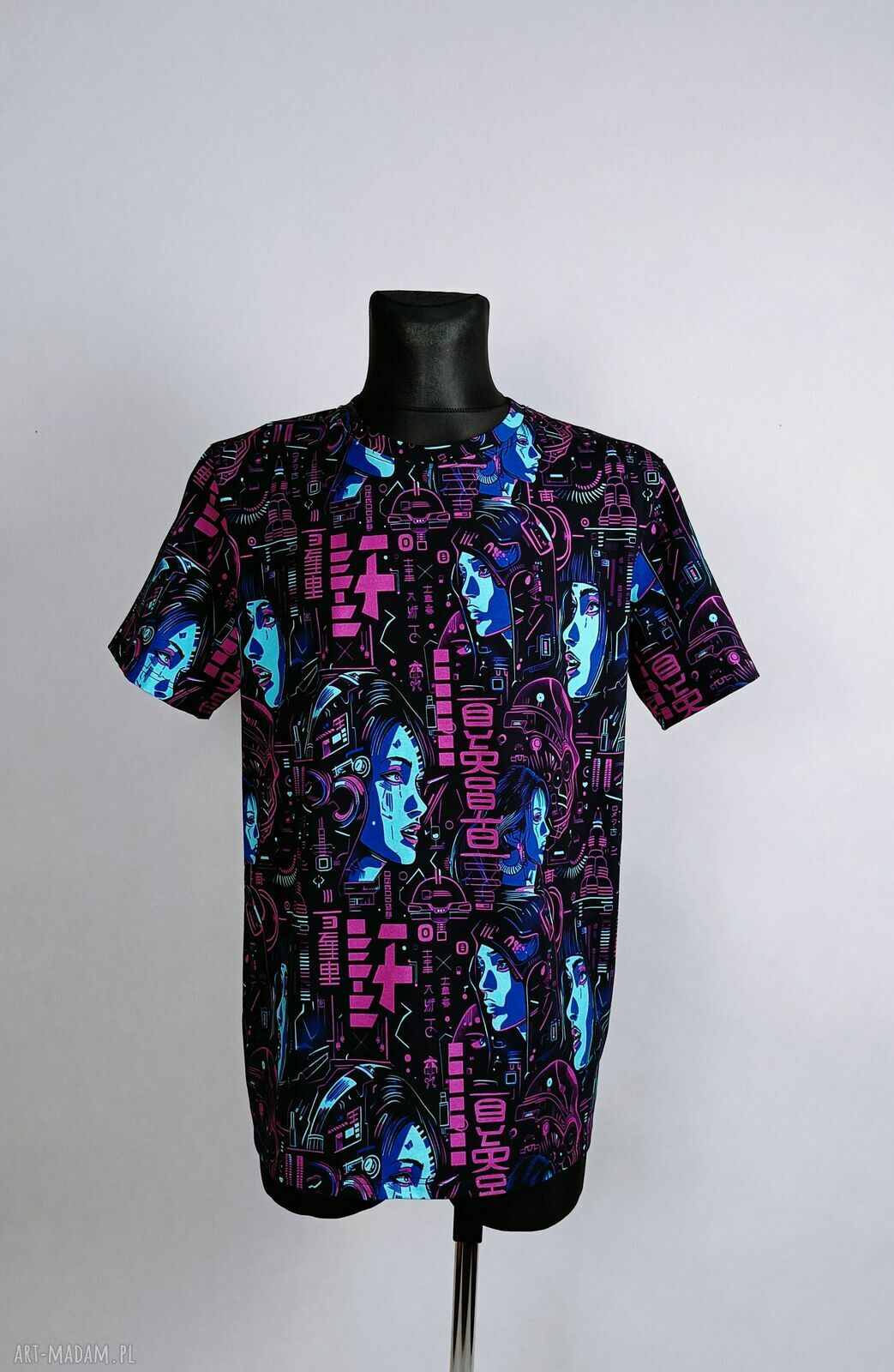 T-shirt męski CYBER - handmade koszulka dla gracza