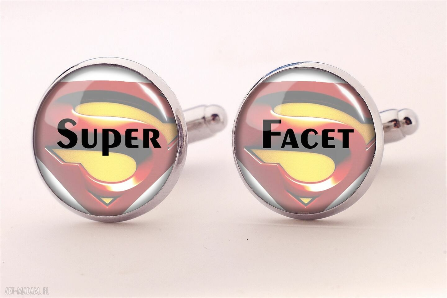 Super Facet - spinki do mankietów, ręcznie robione, prezent dla niego