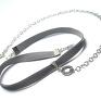 szare naszyjniki aksamitka choker - /grey/ black